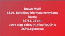 WOŚP w ZSP2- środa 14.01.2026r, 