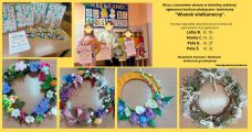 Świetlicowy konkurs plastyczno- techniczny "Wianek wielkanocny", 