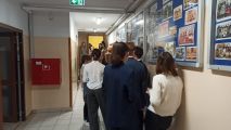 Ósmoklasiści przed egzaminem,